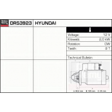 DRS3923 DELCO REMY Стартер