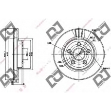 BD1238 DJ PARTS Тормозной диск