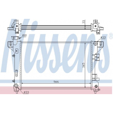 69002 NISSENS Радиатор, охлаждение двигателя