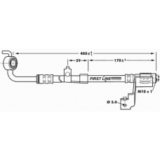 FBH6971 FIRST LINE Тормозной шланг
