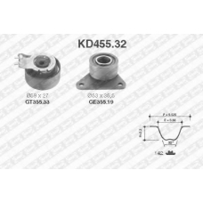 KD455.32 SNR Комплект ремня грм