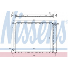 642161 NISSENS Радиатор, охлаждение двигателя