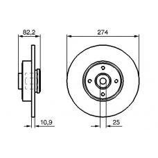 0 986 479 270 BOSCH Тормозной диск