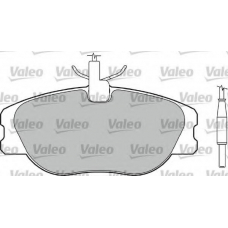 598010 VALEO Комплект тормозных колодок, дисковый тормоз