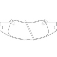 AKD-0060 ASVA Комплект тормозных колодок, дисковый тормоз