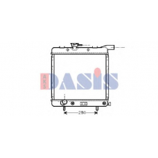 520041N AKS DASIS Радиатор, охлаждение двигателя