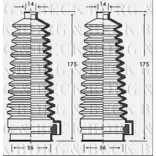 BSG3235 BORG & BECK Пыльник, рулевое управление