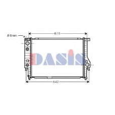 051000N AKS DASIS Радиатор, охлаждение двигателя
