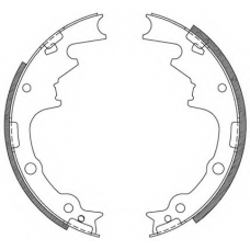 BSA2105.00 OPEN PARTS Комплект тормозных колодок