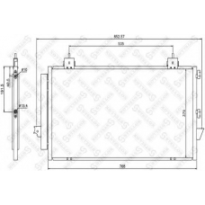 10-45037-SX STELLOX Конденсатор, кондиционер