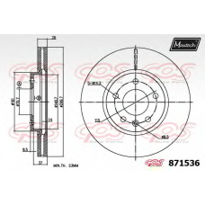 871536.6060 MAXTECH Тормозной диск