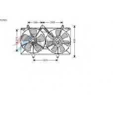 TO7521 AVA Вентилятор, охлаждение двигателя