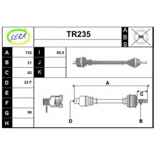 TR235 SERA Приводной вал