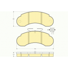 6109503 GIRLING Комплект тормозных колодок, дисковый тормоз