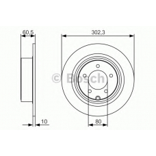 0 986 479 R07 BOSCH Тормозной диск