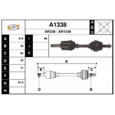 A1338 SNRA Приводной вал