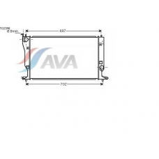 TO2398 AVA Радиатор, охлаждение двигателя