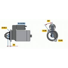 0 001 363 113 BOSCH Стартер