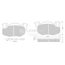 FB210180 FLENNOR Комплект тормозных колодок, дисковый тормоз