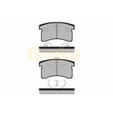 PA1333 BRAKE ENGINEERING Комплект тормозных колодок, дисковый тормоз