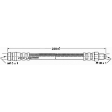 FBH7096 FIRST LINE Тормозной шланг