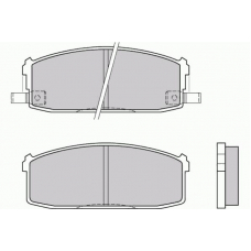 12-0510 E.T.F. Комплект тормозных колодок, дисковый тормоз