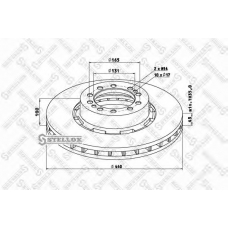 85-00748-SX STELLOX Тормозной диск