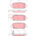 GDB3393 TRW Комплект тормозных колодок, дисковый тормоз