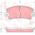 GDB147 TRW Комплект тормозных колодок, дисковый тормоз