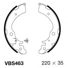 VBS463 MOTAQUIP Комплект тормозных колодок