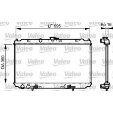 734473 VALEO Радиатор, охлаждение двигателя