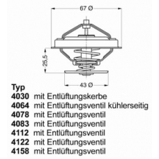 4078.75D WAHLER Термостат, охлаждающая жидкость