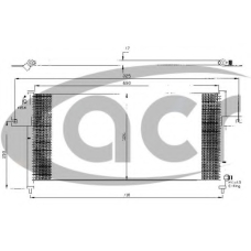 300408 ACR Конденсатор, кондиционер