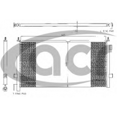 300345 ACR Конденсатор, кондиционер