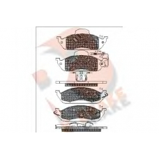 RB1276 R BRAKE Комплект тормозных колодок, дисковый тормоз