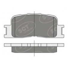 SP 334 PR SCT Комплект тормозных колодок, дисковый тормоз