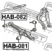 HAB-082 FEBEST Подвеска, рычаг независимой подвески колеса