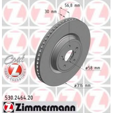 530.2464.20 ZIMMERMANN Тормозной диск