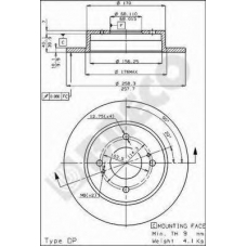 BS 7352 BRECO Тормозной диск