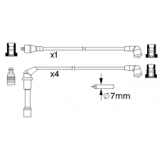 0 986 357 179 BOSCH Комплект проводов зажигания