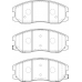 FD7577A NECTO Комплект тормозных колодок, дисковый тормоз