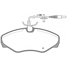 BPA0834.01 OPEN PARTS Комплект тормозных колодок, дисковый тормоз