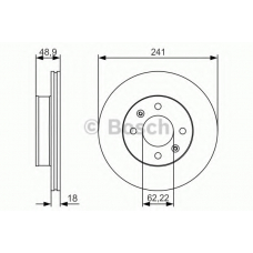 0 986 479 S04 BOSCH Тормозной диск