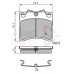 ADB0925 COMLINE Комплект тормозных колодок, дисковый тормоз