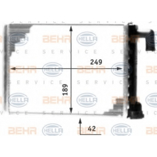 8FH 351 312-331 HELLA Теплообменник, отопление салона