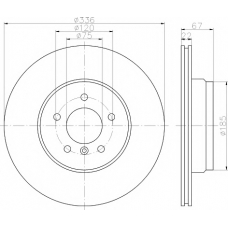 8DD 355 111-951 HELLA PAGID Тормозной диск