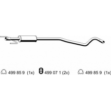 052290 ERNST Средний глушитель выхлопных газов