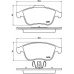 P 68 046 BREMBO Комплект тормозных колодок, дисковый тормоз