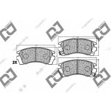 BP1479 DJ PARTS Комплект тормозных колодок, дисковый тормоз