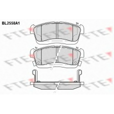 BL2558A1 FTE Комплект тормозных колодок, дисковый тормоз